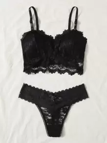 Floral Lace Lingerie Set