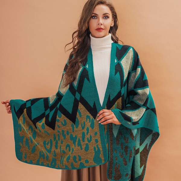 

Geo Pattern Scarf, Multicolor