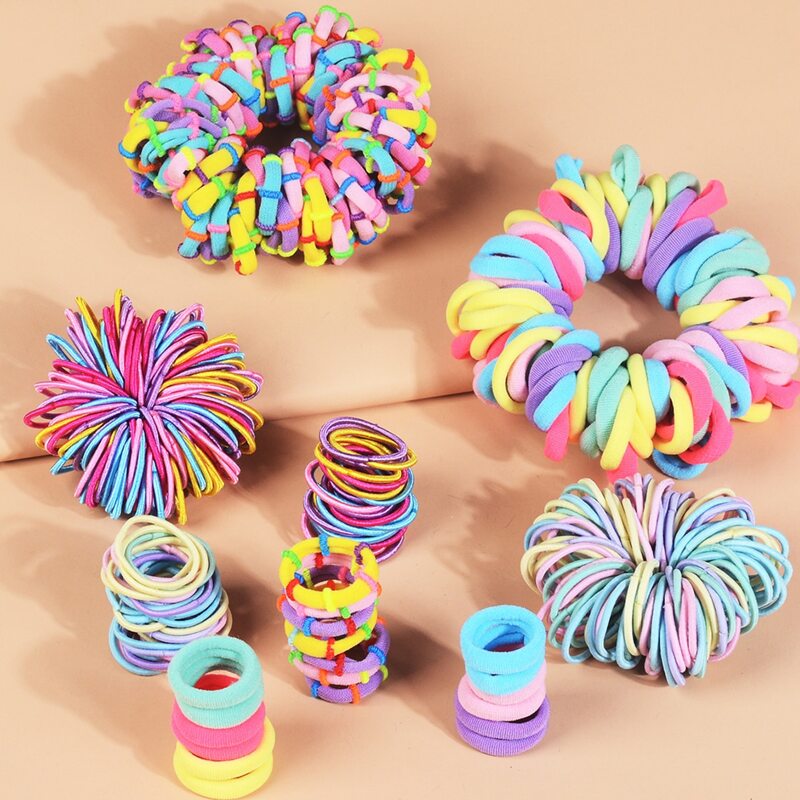 

400pcs Colorful Hair Tie, Multicolor