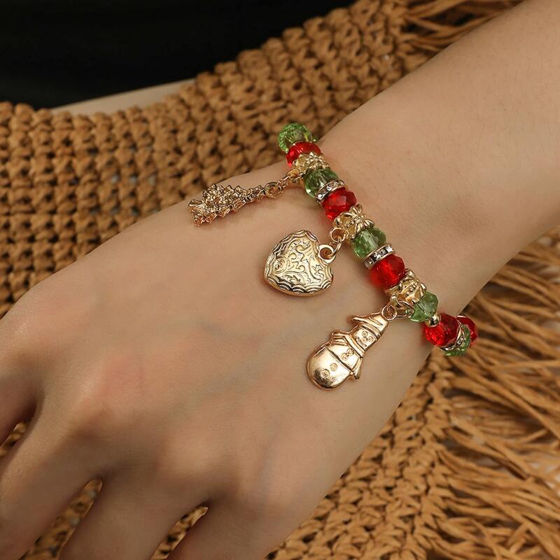 

Christmas Tree Beaded Bracelet, Multicolor