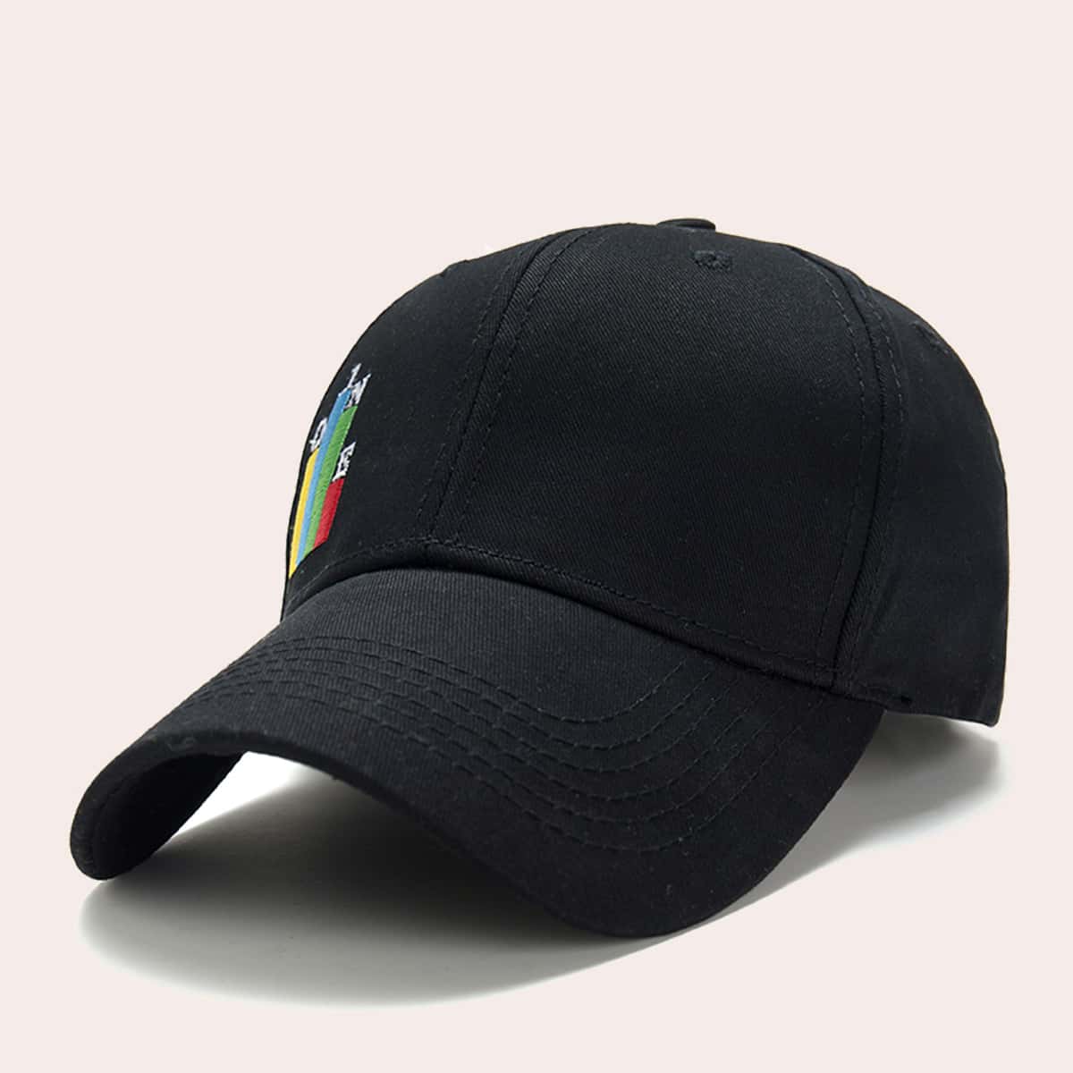 

1pc Embroidery Baseball Cap, Black