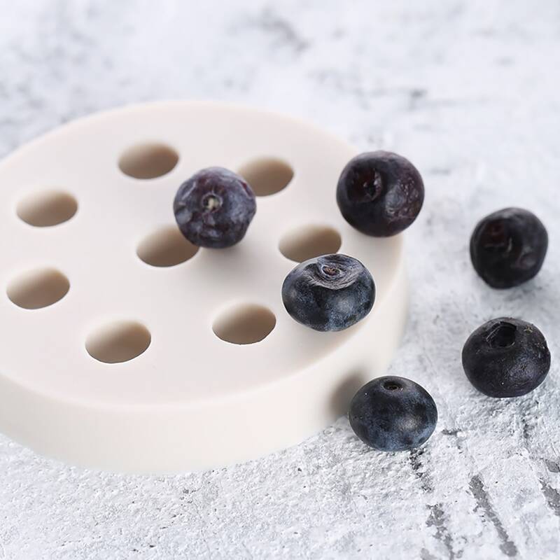 

1pc Blueberry Shaped Mold, White