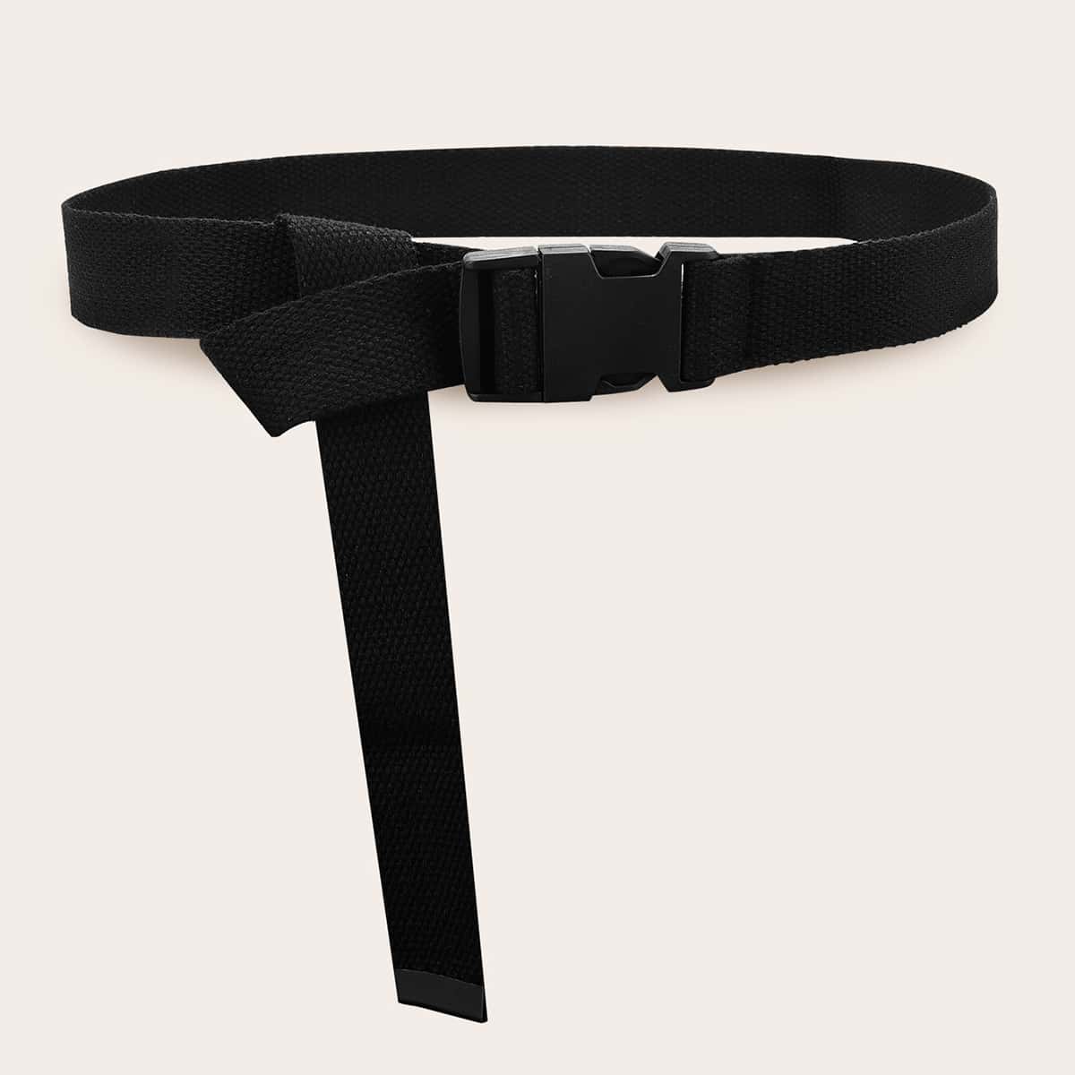 

Buckle Tape Belt, Black
