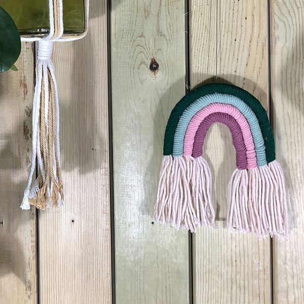 

Mini Woven Tassel Rainbow, Multicolor