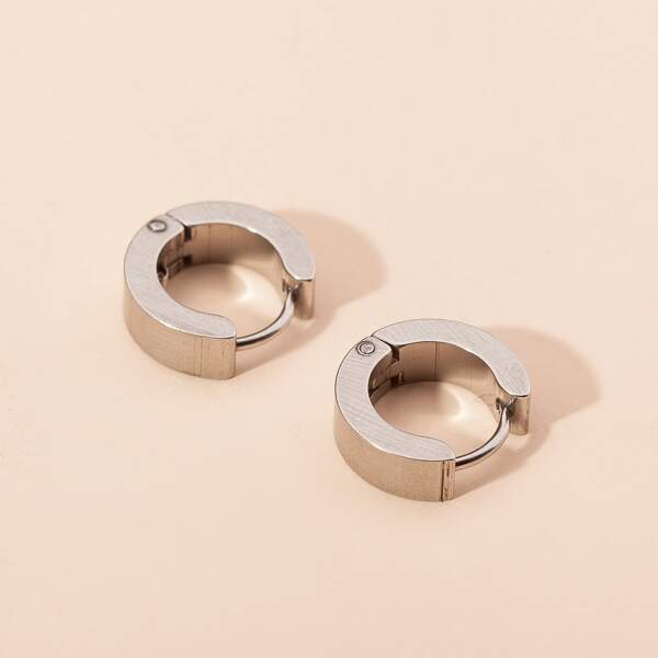 

Minimalist Hoop Earrings, Silver