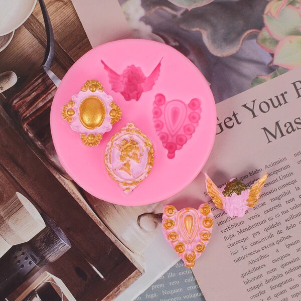

1pc Angel Shaped Mold, Pink