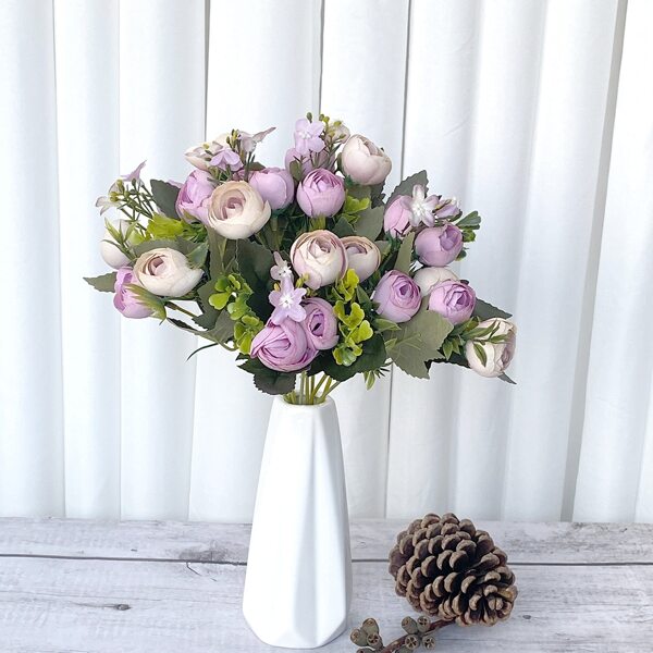 

1bundle Artificial Flower With 13pcs Head, Multicolor