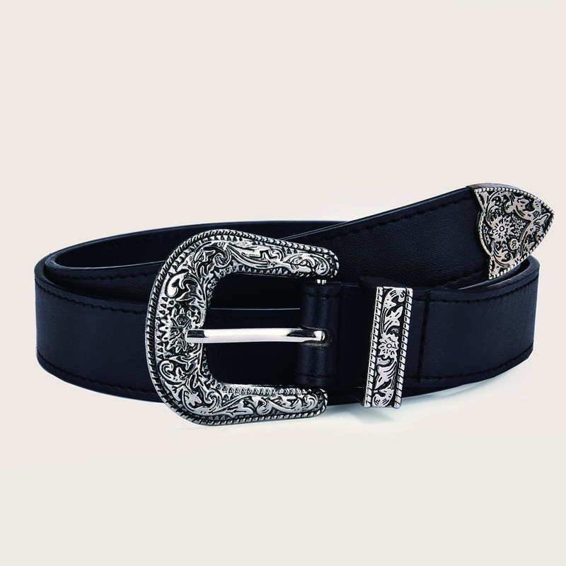 

Western Buckle Belt, Black
