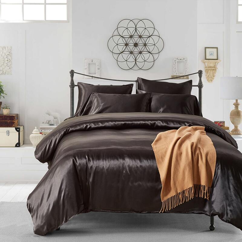 

Plain Bedding Set Without Filler, Black