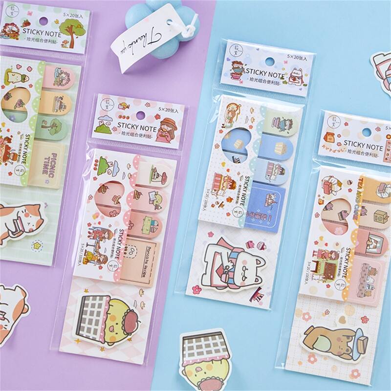 

1pack Cartoon Graphic Random Sticky Note, Multicolor