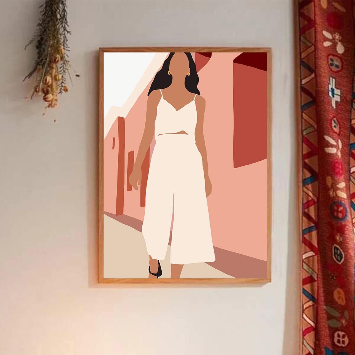 

Figure Graphic Wall Painting Without Frame, Multicolor