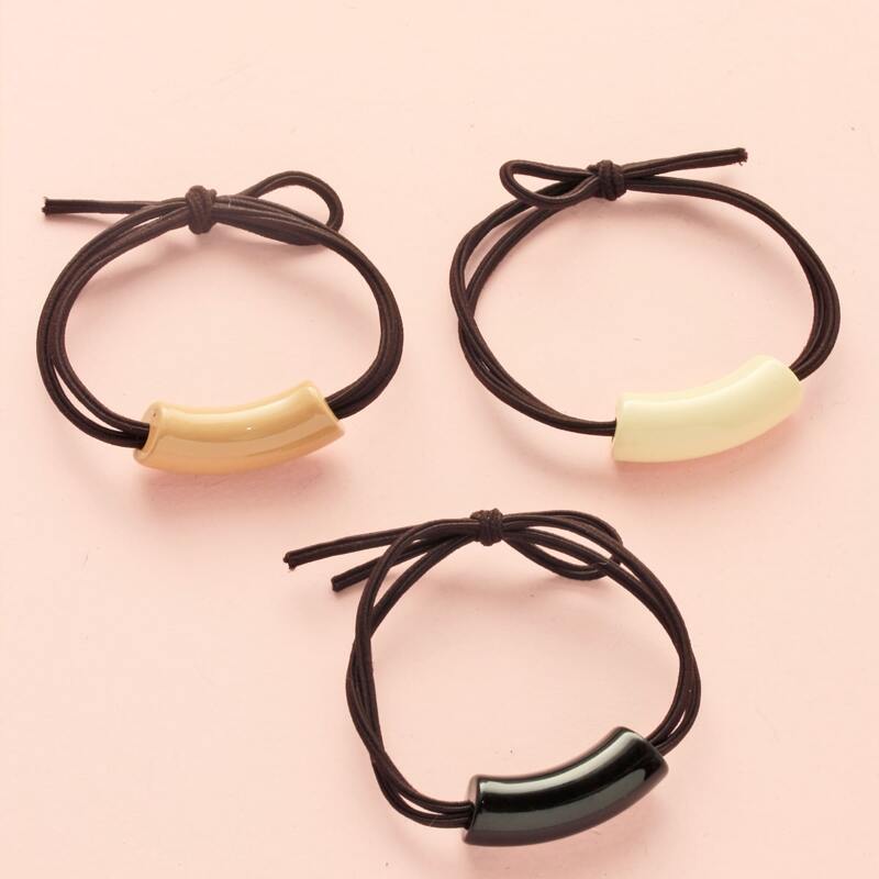 

2pcs Random Knot Hair Clip, Multicolor