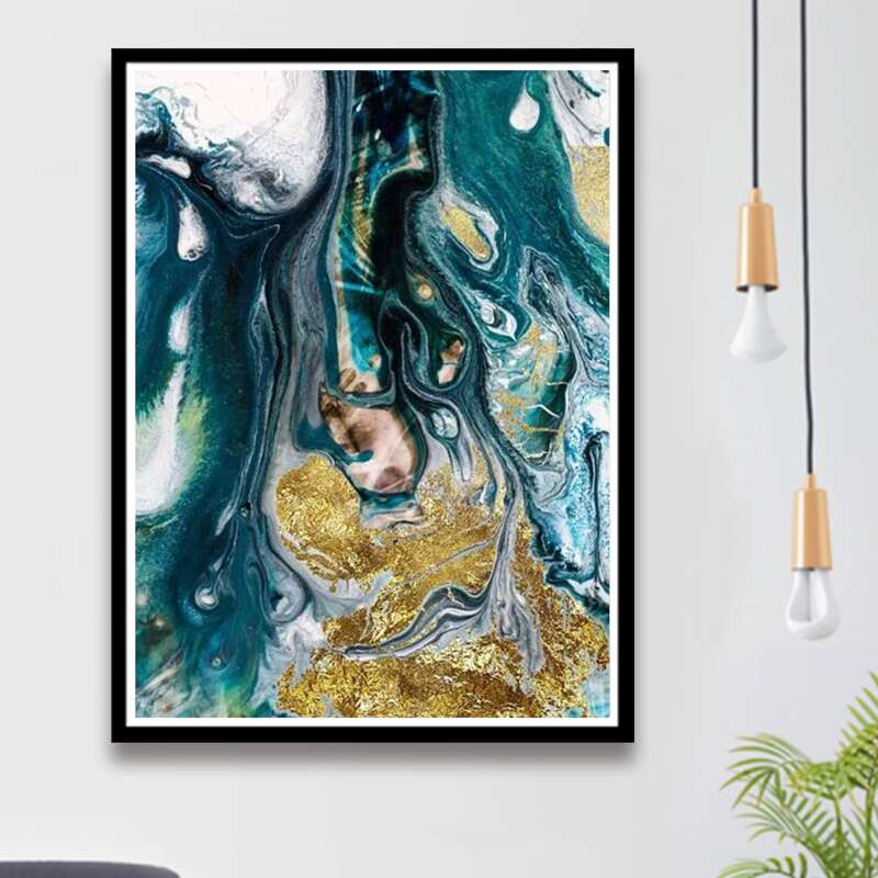 

Marble Pattern Diamond Painting Without Frame, Multicolor