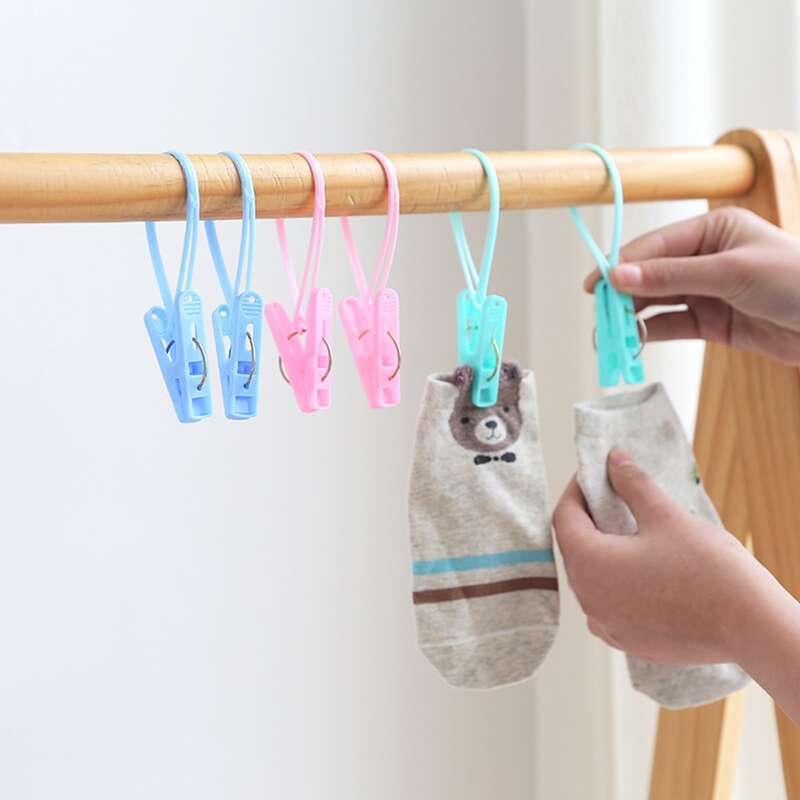 

12pcs Random Hanging Clothespin, Multicolor