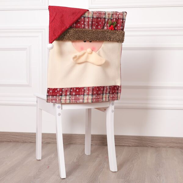 

Santa Claus Chair Back Cover, Multicolor