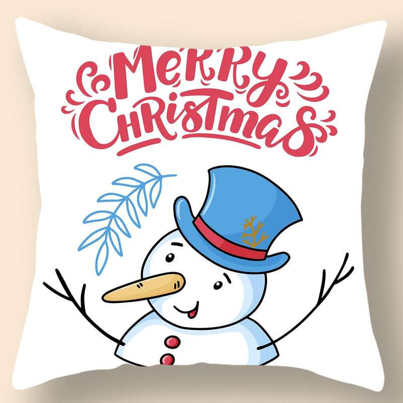 

Cartoon Graphic Cushion Cover Without Filler, Multicolor