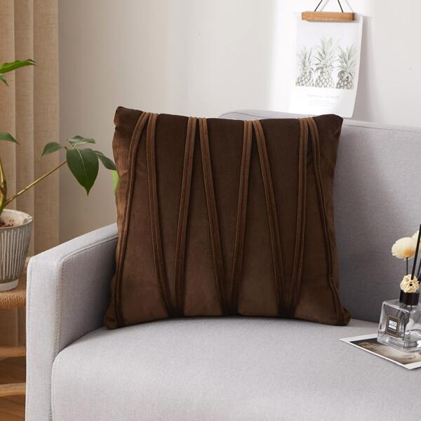 

Plain Cushion Cover Without Filler, Brown