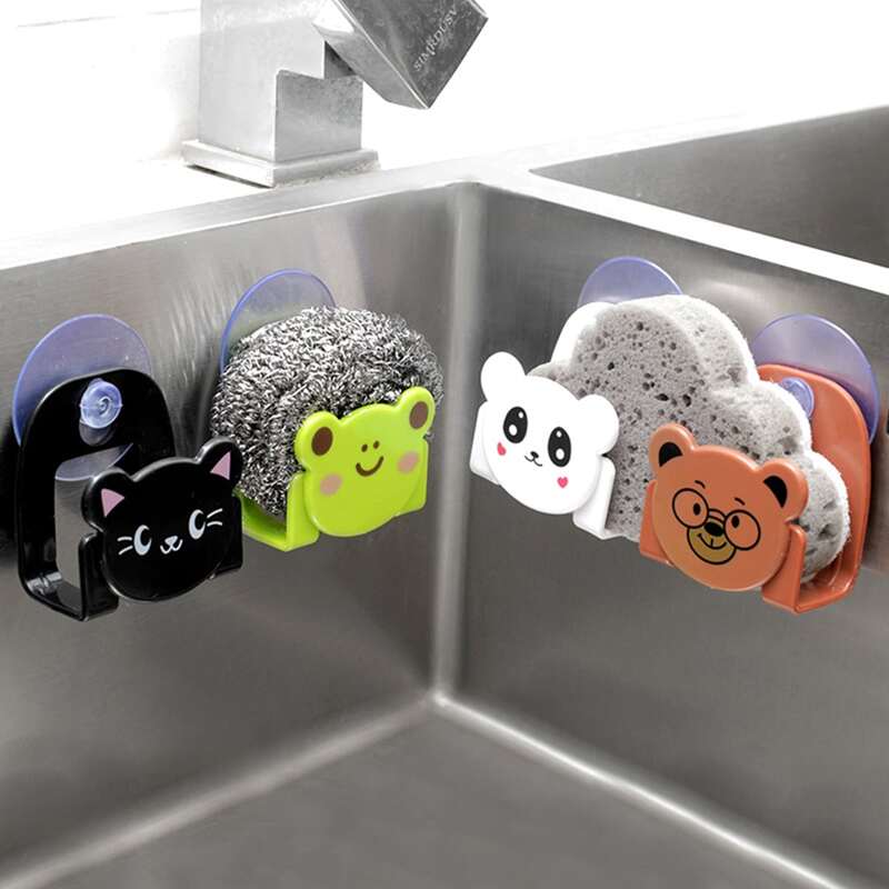 

1pc Cartoon Animal Wall-mounted Storage Rack, Multicolor