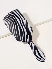 1pc Large-Square Zebra Stripe Hair Brush Plastic Detangler, Glide Through Tangles With Ease, Plastic Detangler, Blow Drying And Straightening, Hair Cushion Brush, For Thick/Curly/Thin/Long/Short Hairs Wet Dry All Hair Types For Women Men Girls Boys Gifts Comb, Back To School, Travel Holiday Essentials, Hair Accessories For Women, Brush, Hair Brushes, Hair Brush, Detangling Brush, Hair Brush, Wooden Comb, Hair Brush, Mini Hair Brush, Detangling Brush, Hair Brushes, Curly Hair Brush, Hairdressing Equipment,Hair Brush,Slick Back Brush,Styling Brush,Curly Hair Brush,Edge Brush,Hair Comb,Brush Hair,Hair Brush Set,Comb Hair,Comb For Curls,Detangling Brush,Hair Brush For Women,Hair,Travel,Hair Products,Hair Tools,Hair Stuff,Barber,Barber Accessories,Barbershop,Hairdressing Equipment - Black and White - View 1