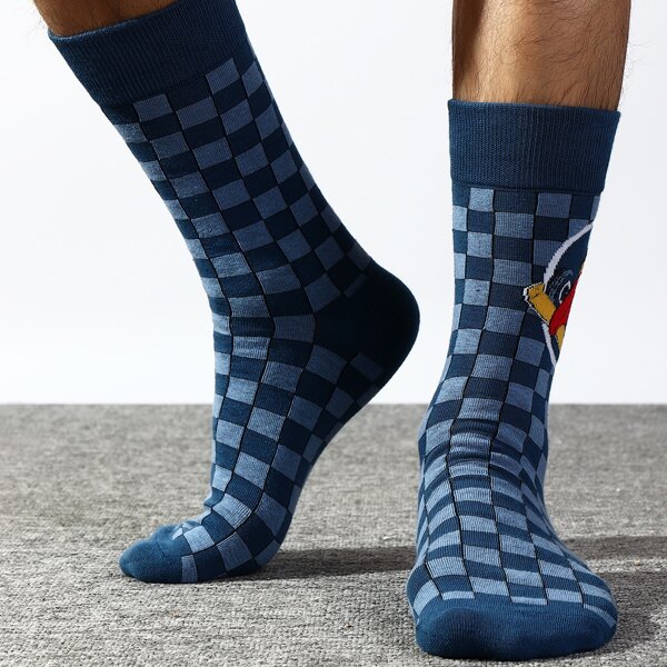 

Men Plaid Socks, Multicolor