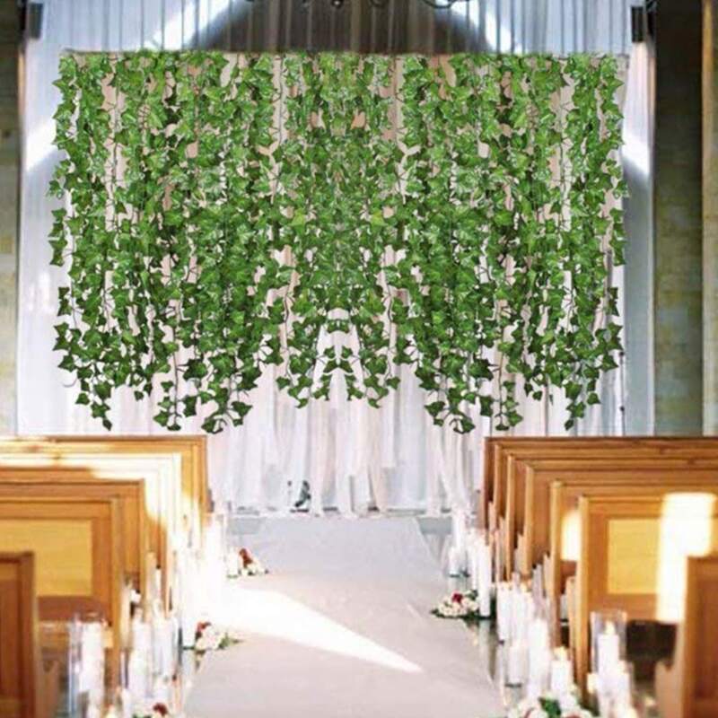 

1pc Artificial Leaf Vine, Green