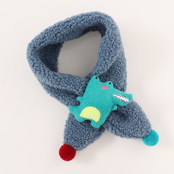 

Toddler Kids Cartoon Scarf, Blue