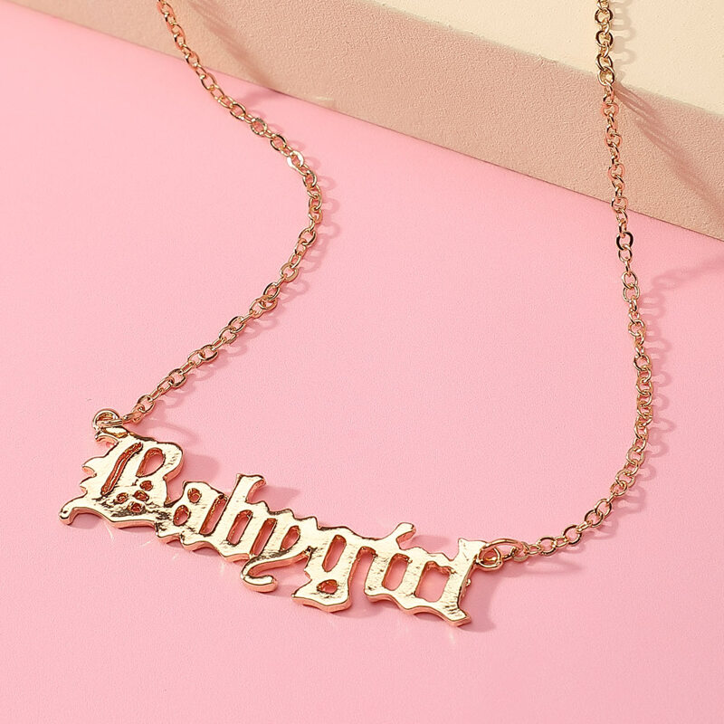 

Letter Pendant Necklace, Gold