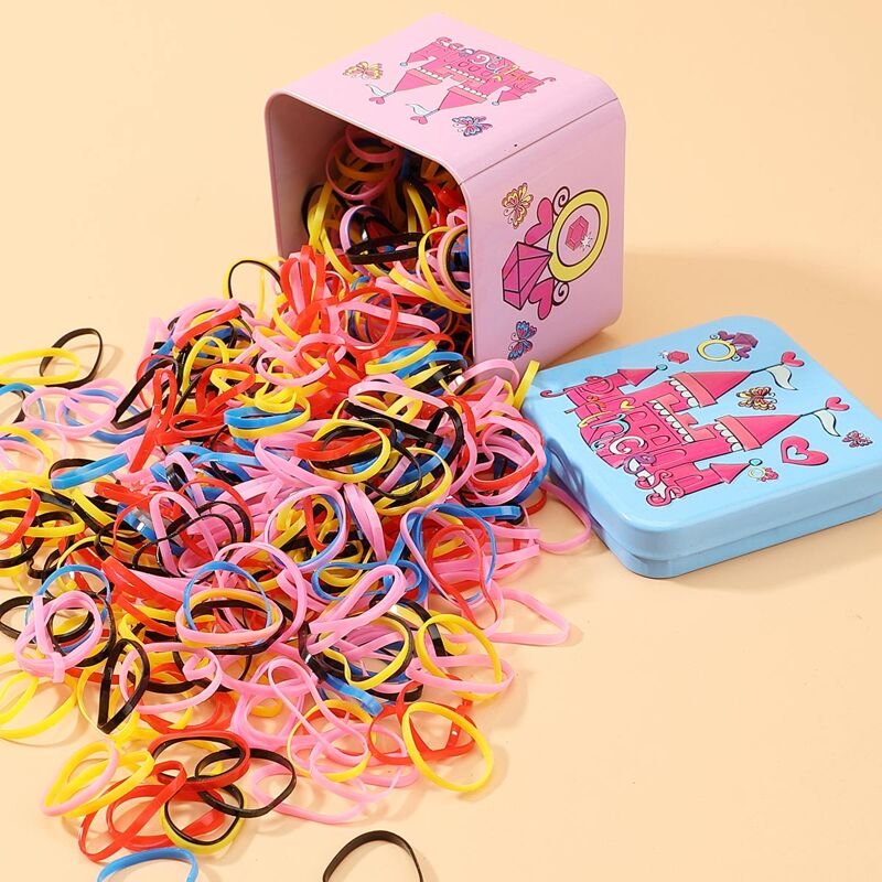 

1box Colorful Mini Hair Tie, Multicolor
