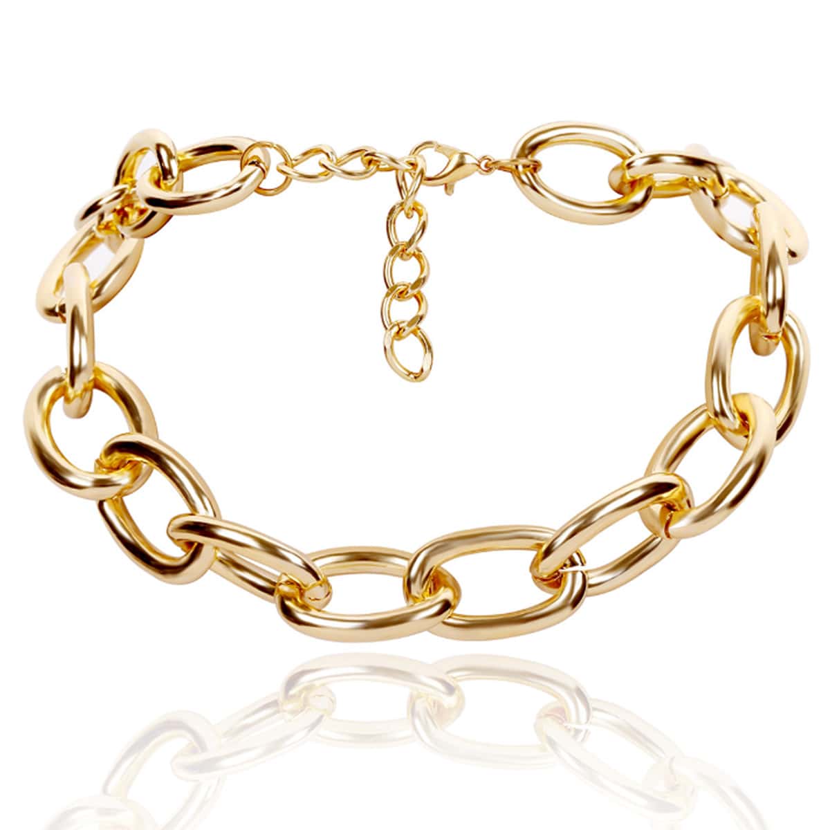 

Chunky Chain Choker, Gold