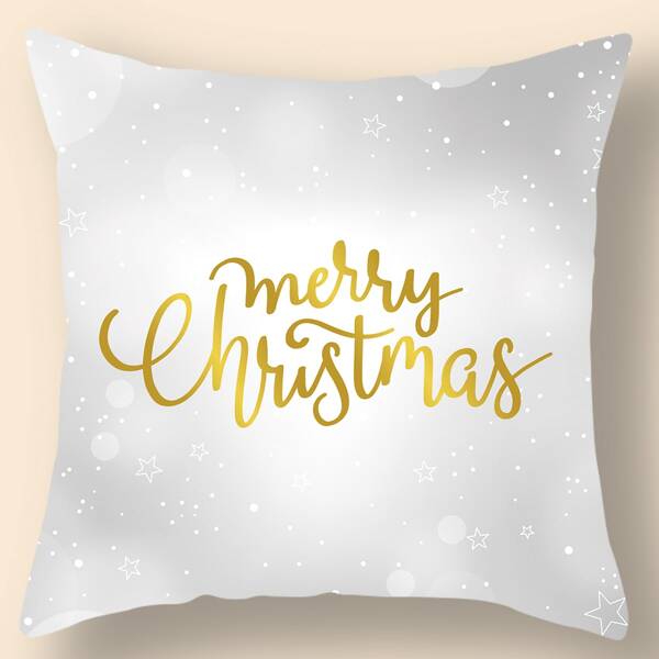 

Slogan Graphic Cushion Cover Without Filler, Multicolor
