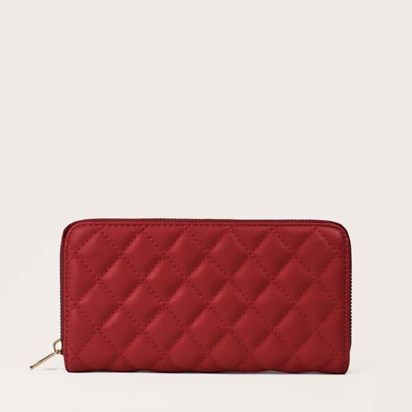 

Quilted Long Purse, Red