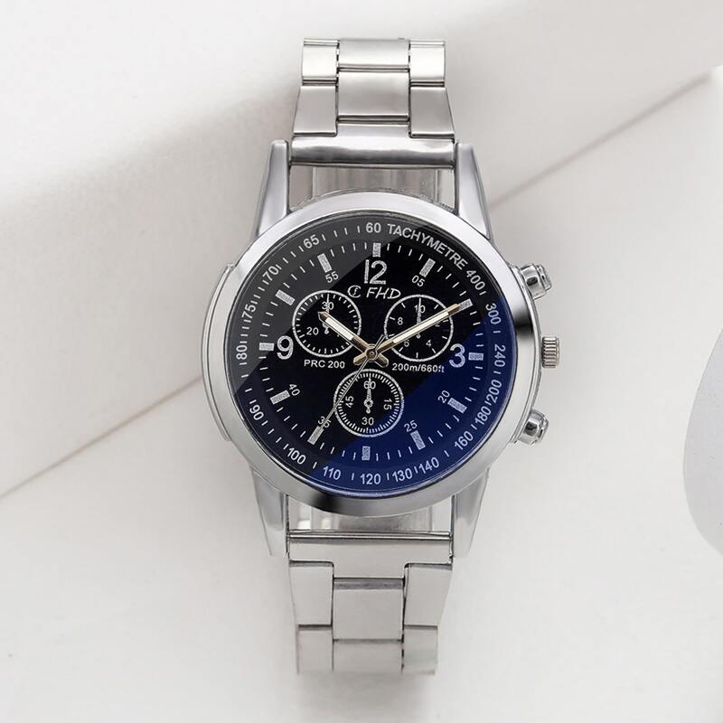 

Guys Simple Round Pointer Quartz Watch