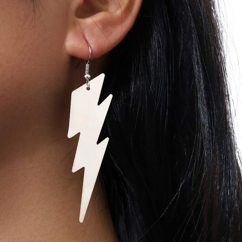 

Thunder Drop Earrings, Silver