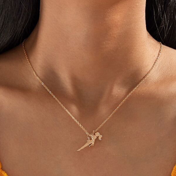 

Girls Charm Necklace, Gold