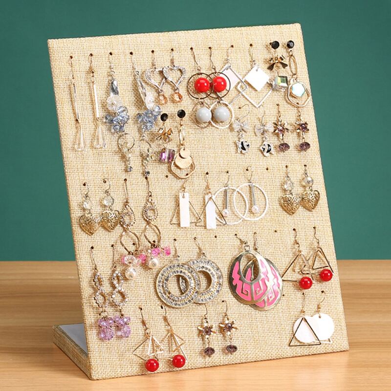 

1pc Jewelry Display Rack, Apricot