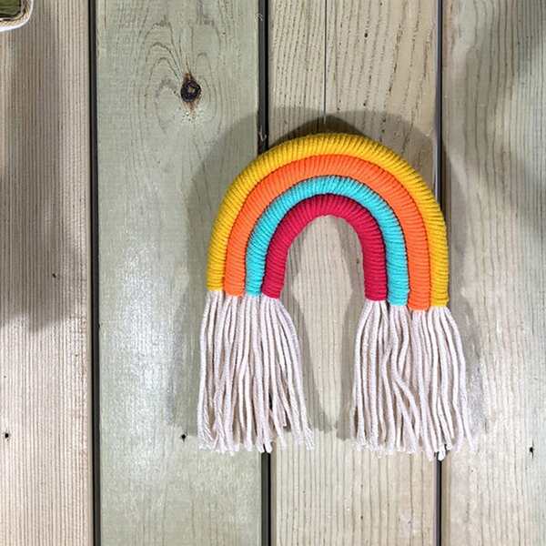 

Mini Woven Tassel Rainbow, Multicolor