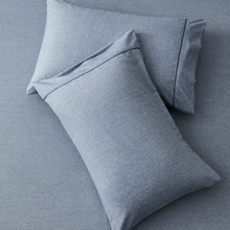 

1pair Solid Color Pillowcase Without Filler, Dusty blue