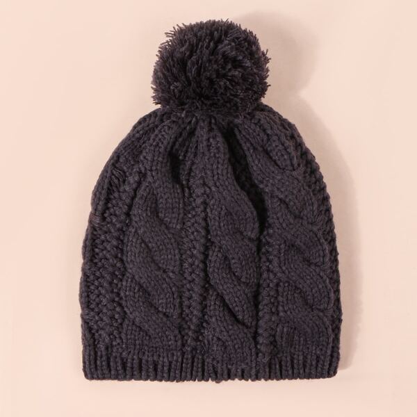 

Pom Pom Beanie, Dark grey