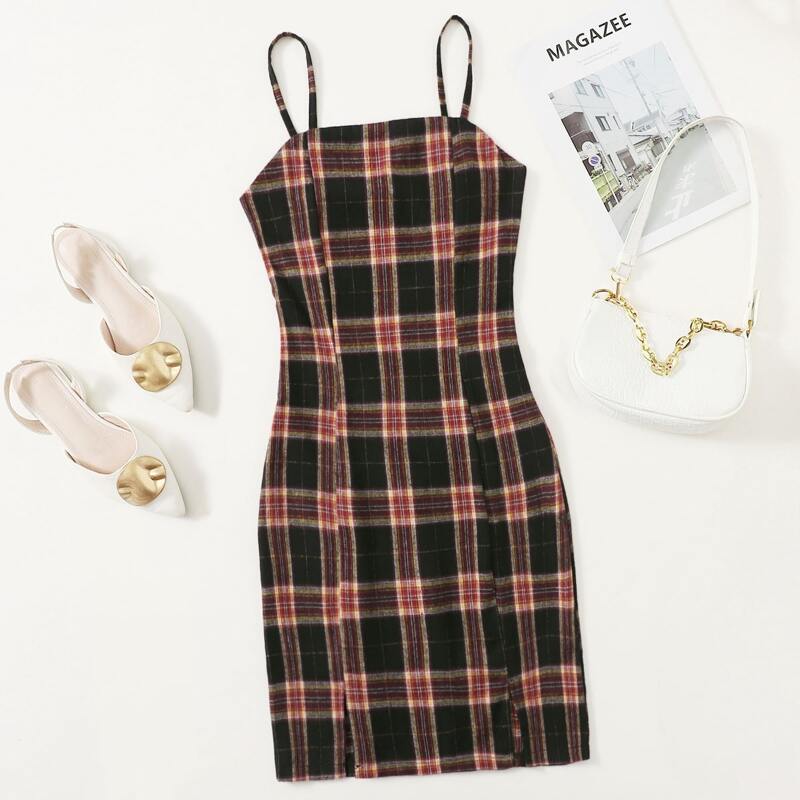 

Tartan Cami Dress, Multicolor
