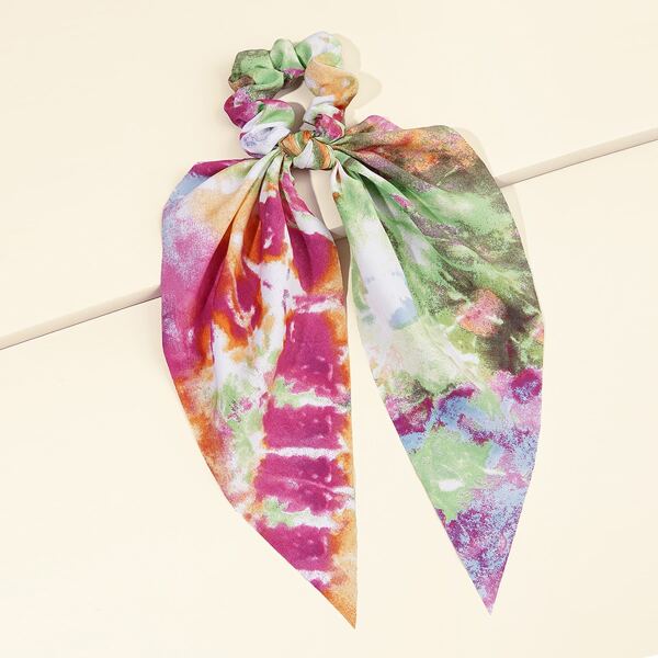 

Tie Dye Scrunchie Scarf, Multicolor