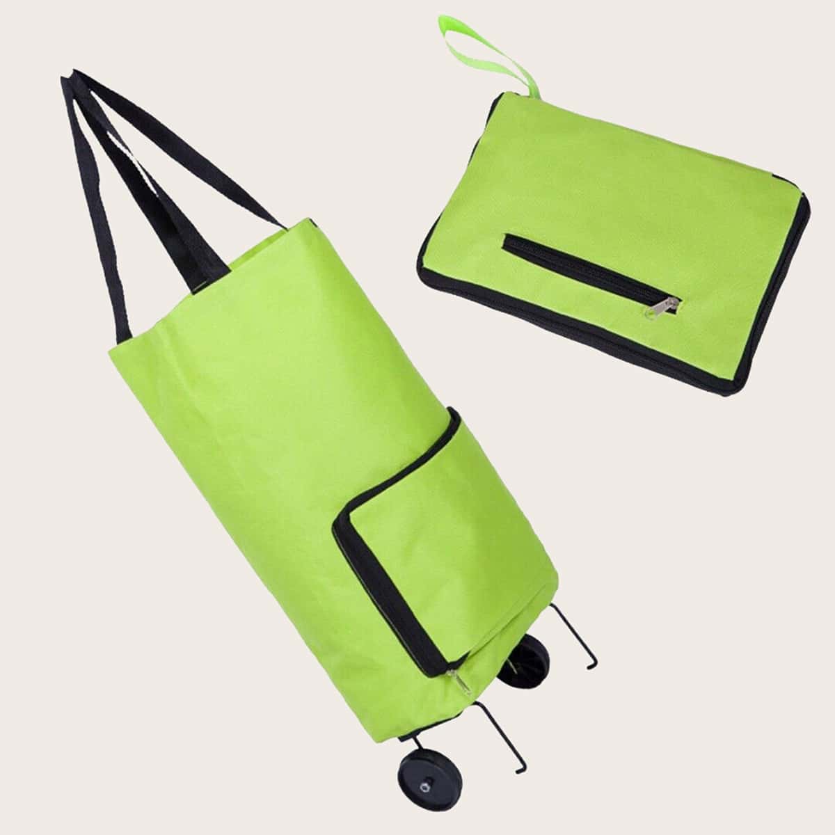 

1pc Portable Collapsible Storage Bag, Green