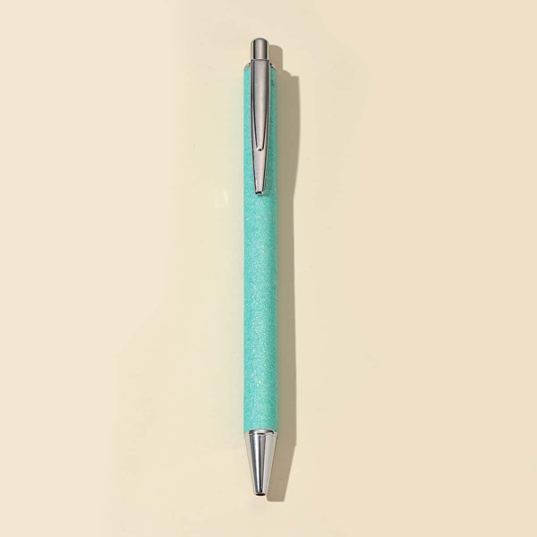 

1pc Glitter Ballpoint Pen, Black