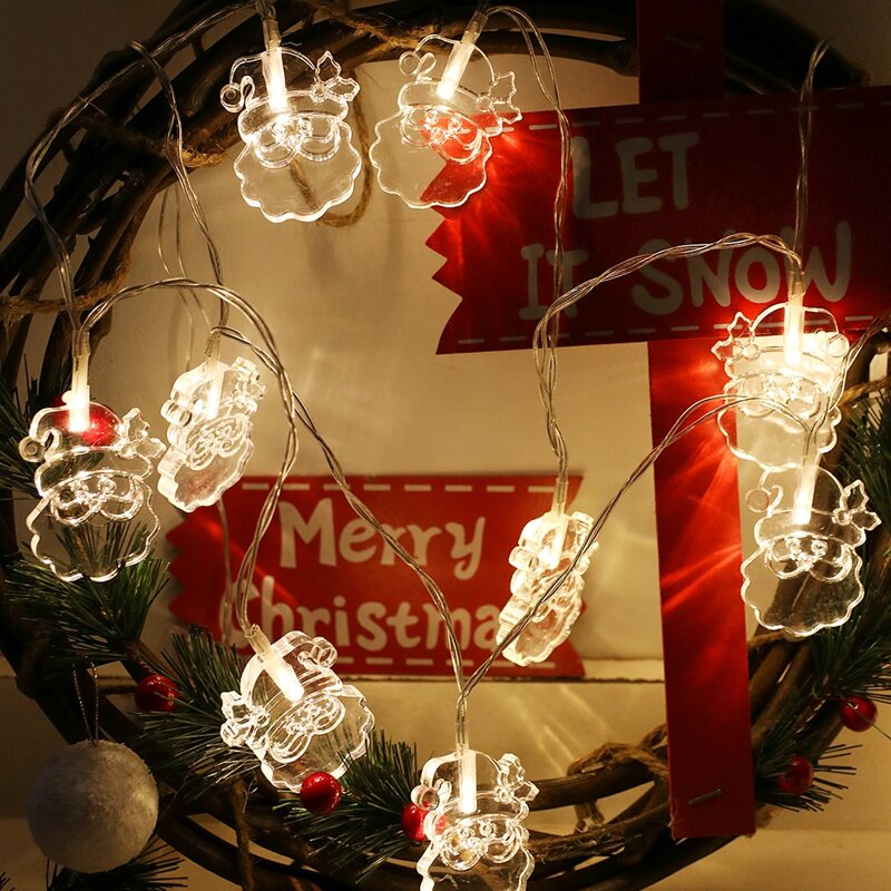

1.5m String Light With 10pcs Santa Claus Bulb, Yellow