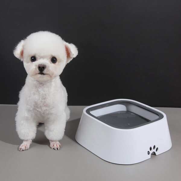 

Colorblock Non-Wetting Mouth Dog Water Bowl, Dark grey
