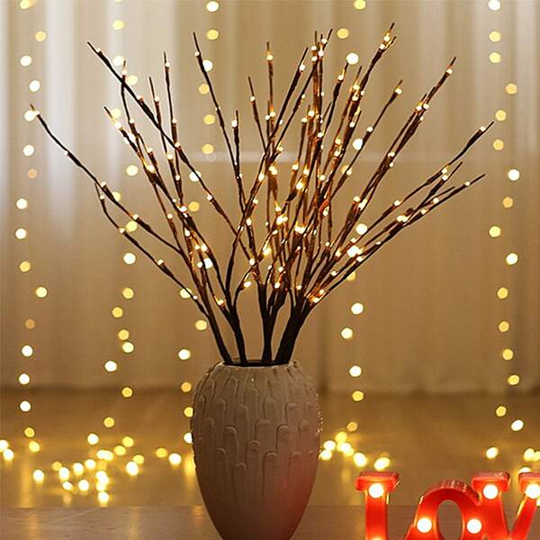 

1pc Tree Branch Design Lamp, Yellow