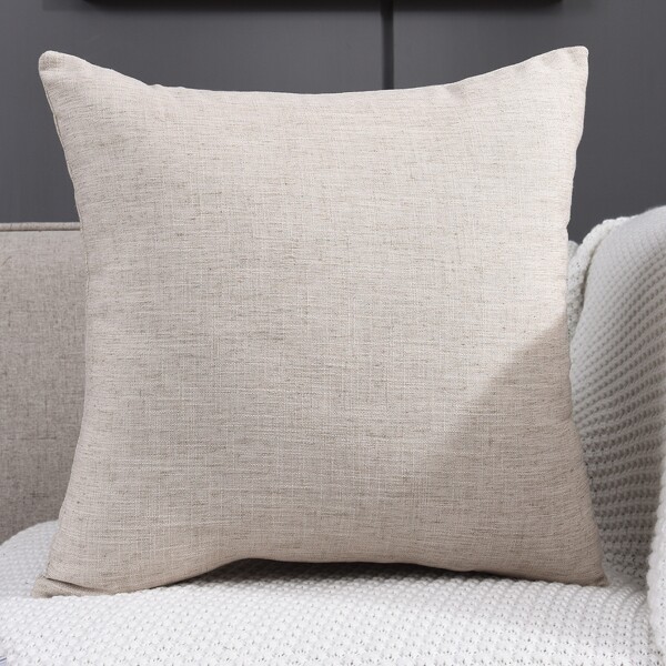 

Plain Cushion Cover Without Filler, Beige