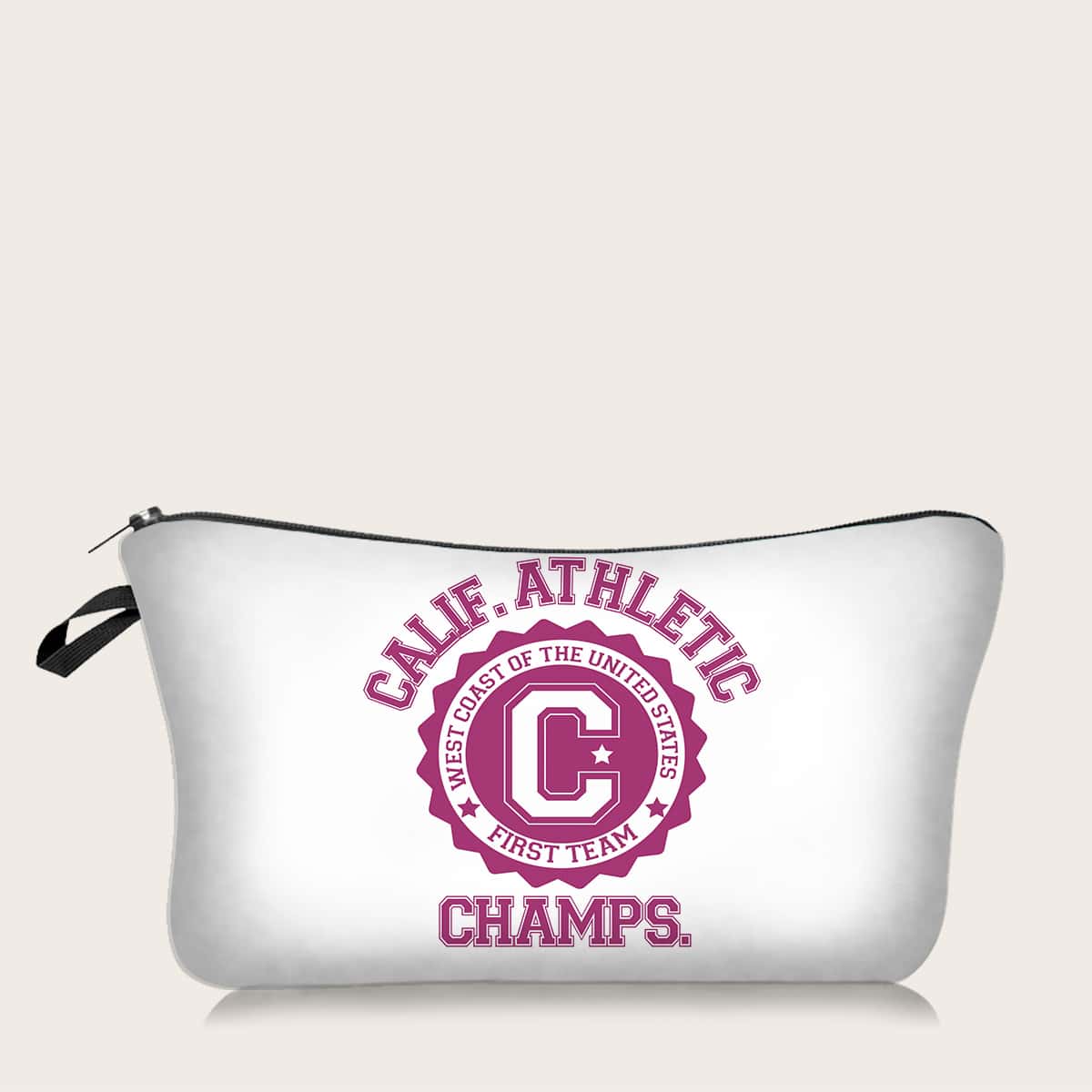 

Letter Graphic Makeup Bag, Multicolor