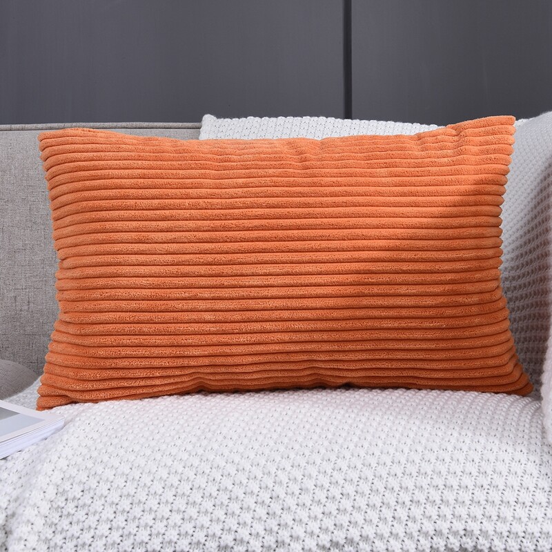

Plain Lumbar Pillow Cover Without Filler, Orange
