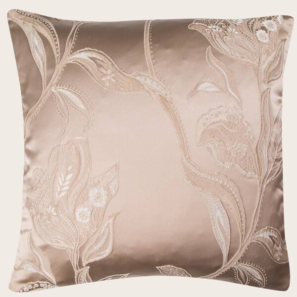 

Floral Pattern Cushion Cover Without Filler, Khaki
