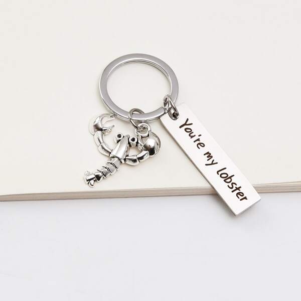 

Animal Charm Keychain, Silver